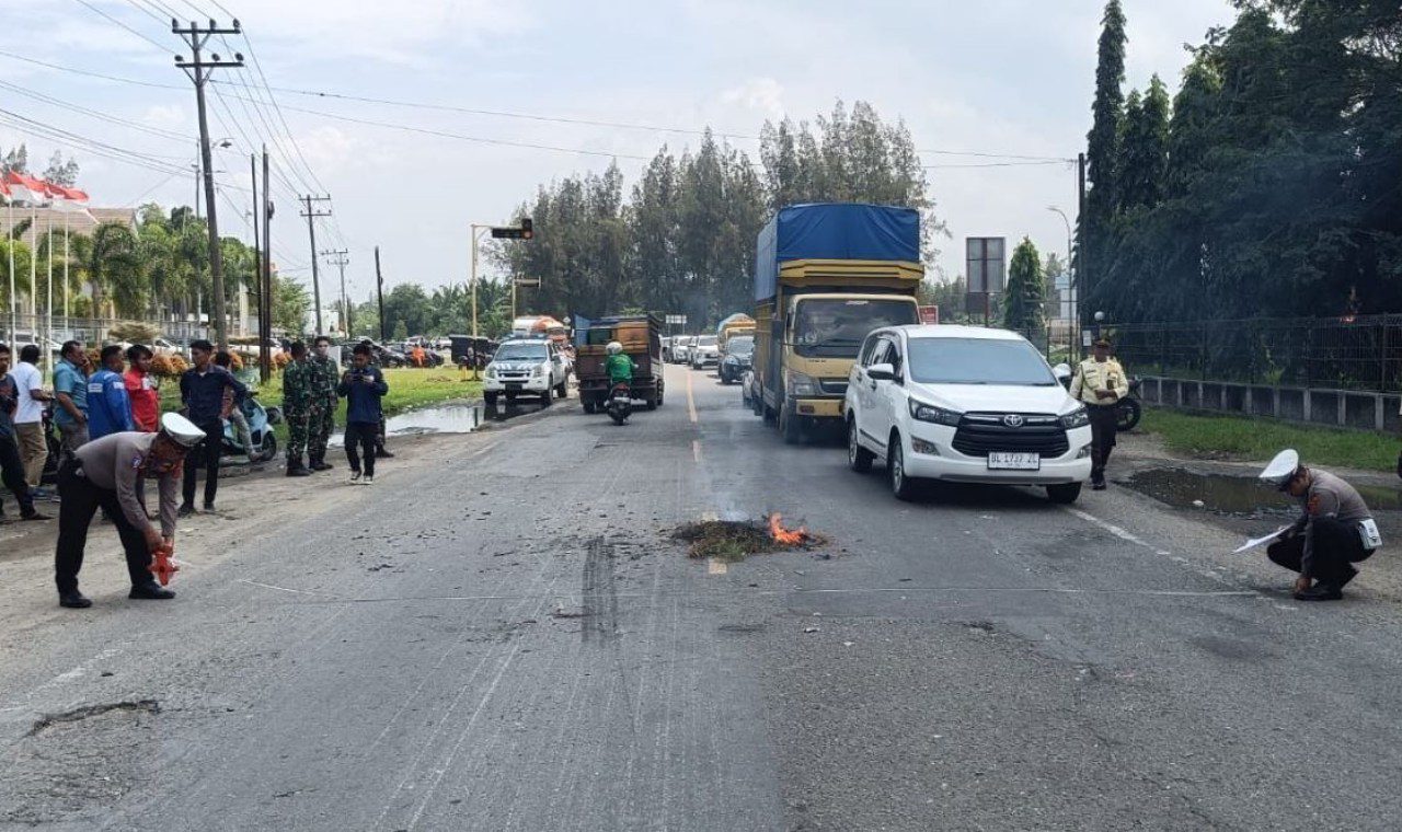 Honda Beat tabrak truk di Aceh Utara sebabkan satu orang meninggal dunia