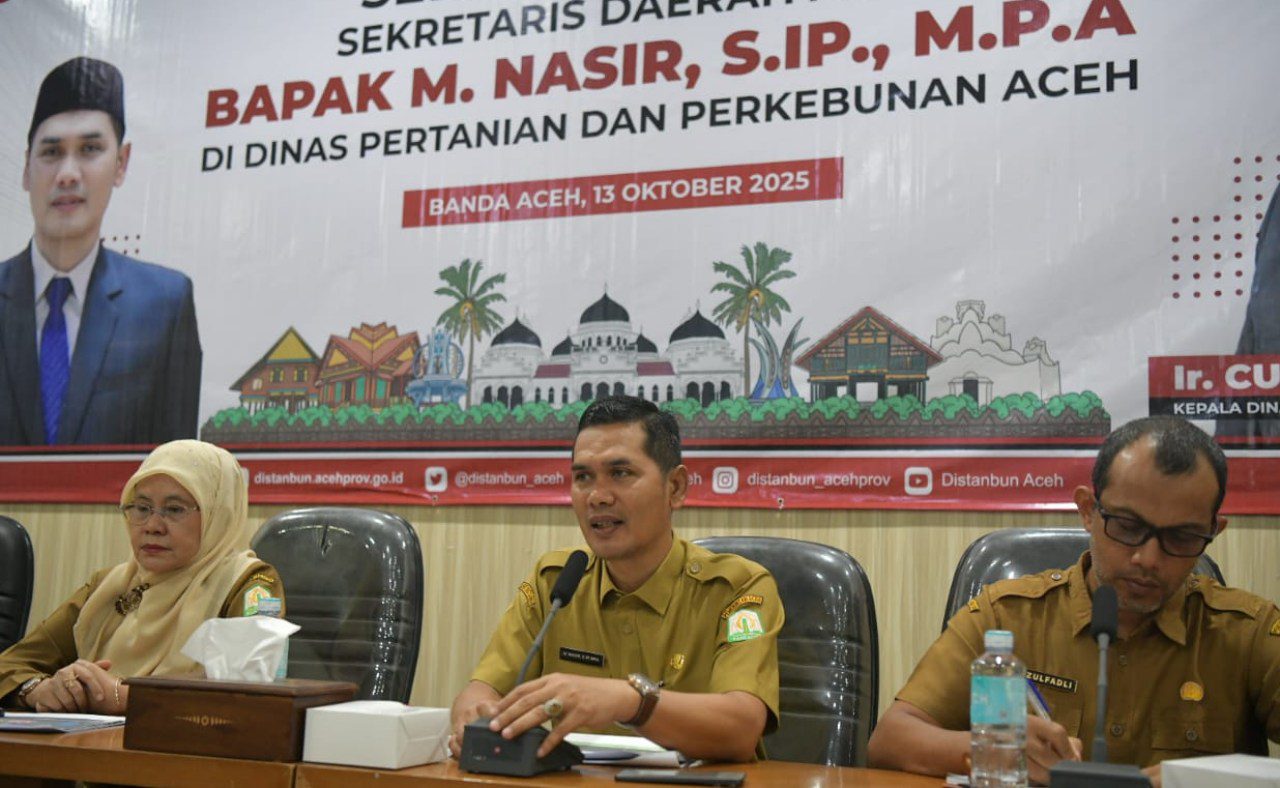 Sekda Aceh : Keberhasilan kinerja Distanbun berdampak pada penurunan kemiskinan