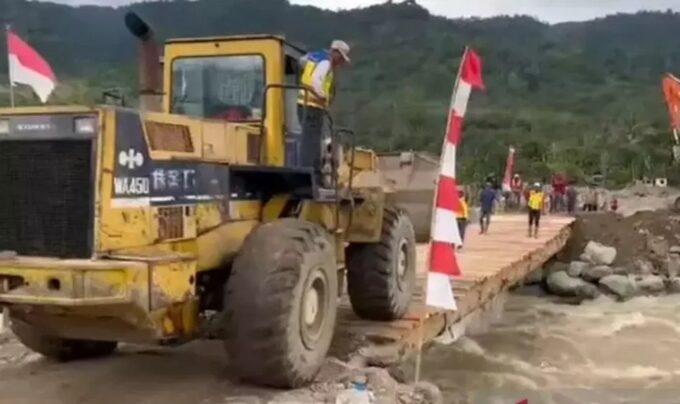 Ke Aceh Tengah, kini bisa lewat Nagan Raya usai jembatan darurat selesai dibangun