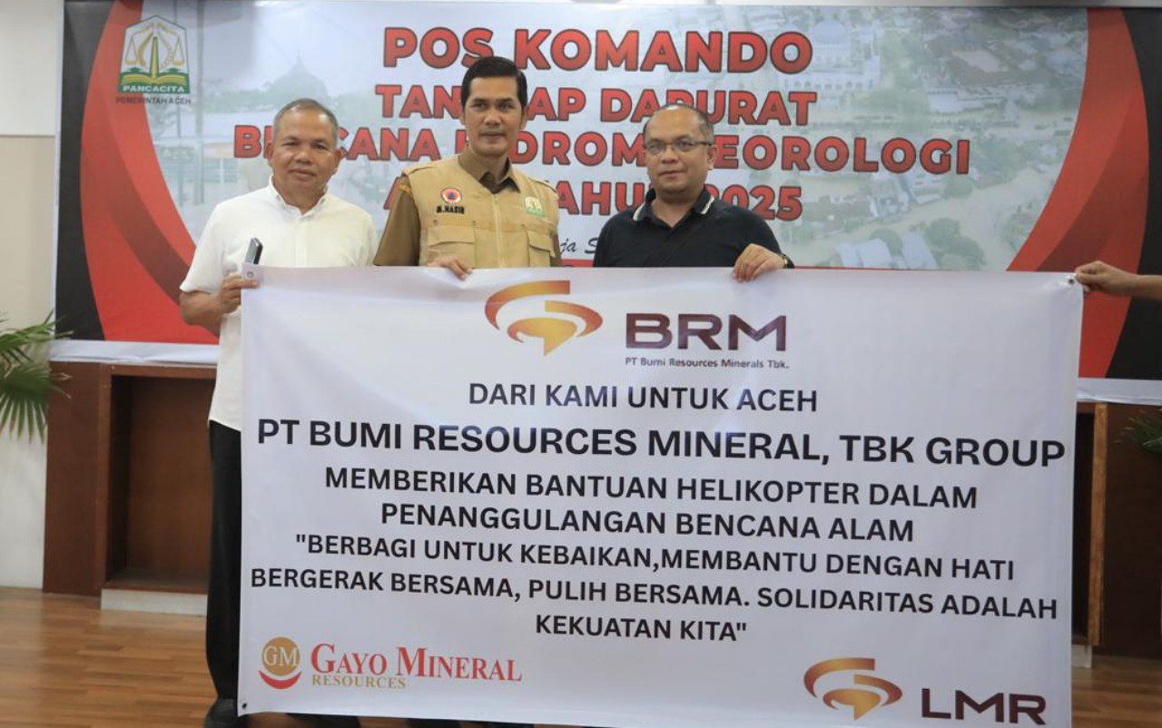 PT BMR bantu helikopter untuk Aceh