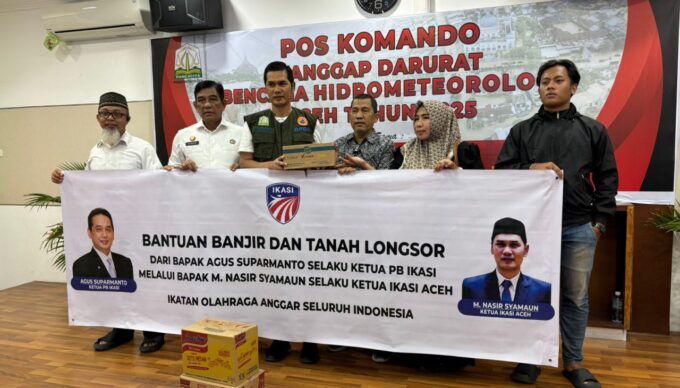 PB IKASI bantu 10 ribu sak beras, 1000 kotak indomie, pembalut wanita dan perlengkapan bayi