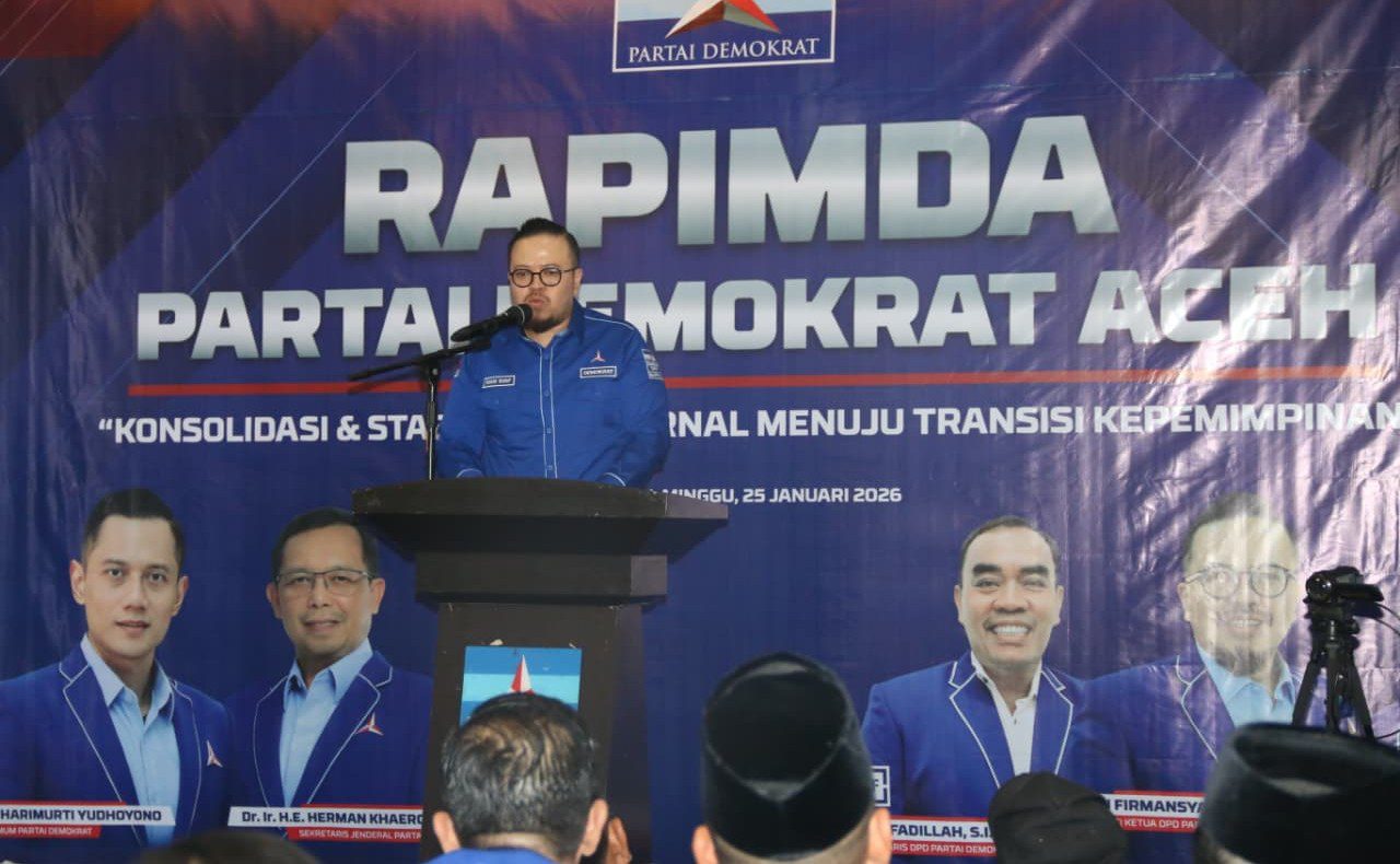 Usai ditunjuk AHY jadi Plt Ketua Demokrat Aceh, Rian Saf langsung konsolidasi lewat Rapimda