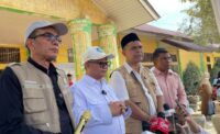 Hari pertama masuk sekolah, Mendikdasmen Abdul Mu’ti tinjau SMK 4 Kejuruan Muda Aceh Tamiang