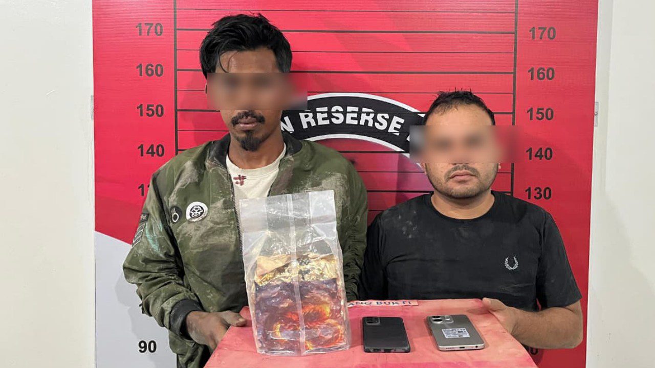 ZK dan ZR ditangkap dalam kasus kepemilikan 1 kilogram sabu