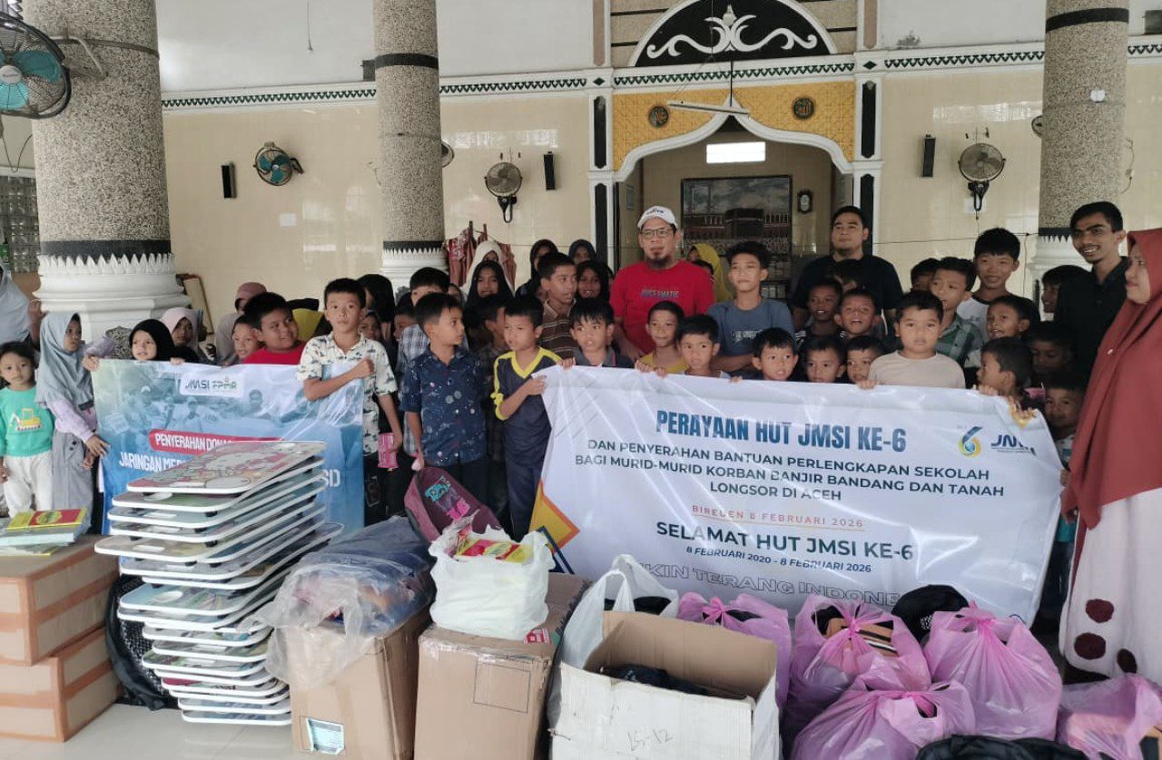 JMSI Aceh peringati HUT ke-6 bersama 50 anak penyintas banjir bandang dan tanah longsor di Bireuen