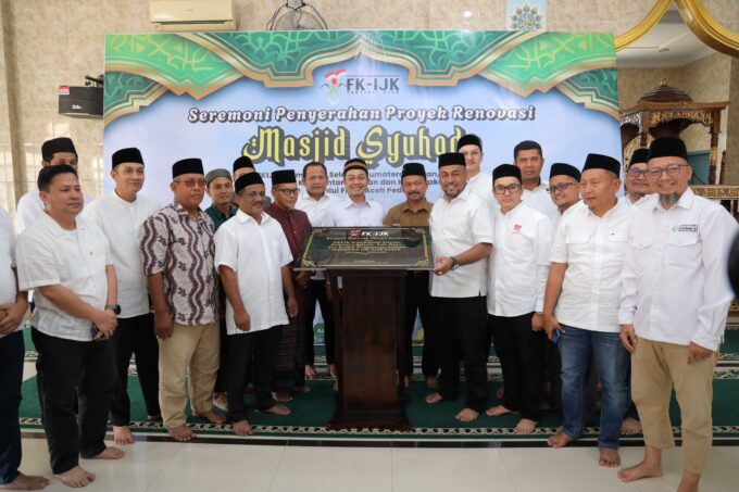 Proyek renovasi Masjid Syuhada Kuala Simpang tuntas, Ketua FKIJK Aceh : Ini bukti tanggungjawab sosial industri keuangan untuk keagamaan