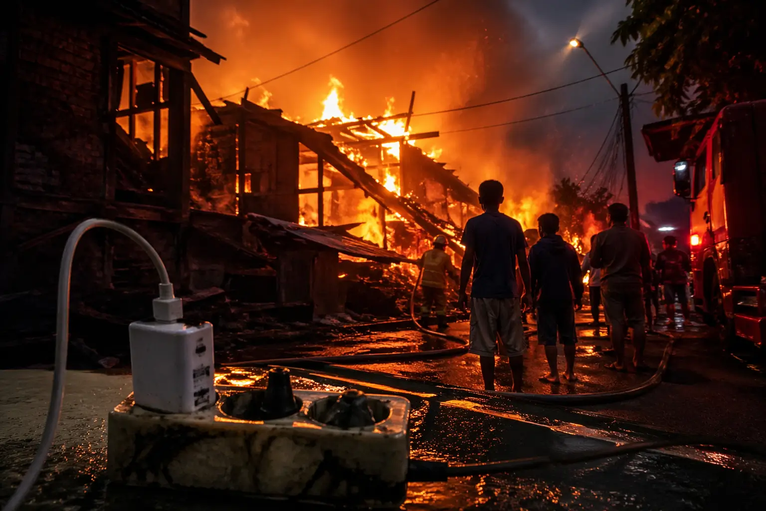 Cas HP Ditinggal, 3 Rumah di Bogor Selatan Ludes Terbakar