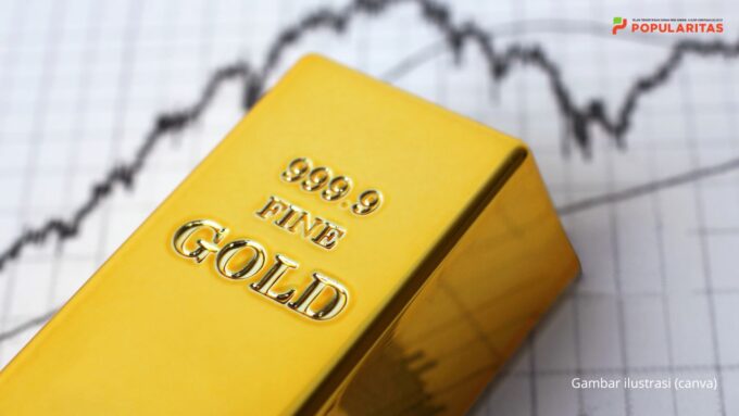 Harga Emas Dunia Anjlok 2,2%, Tertekan Dolar AS