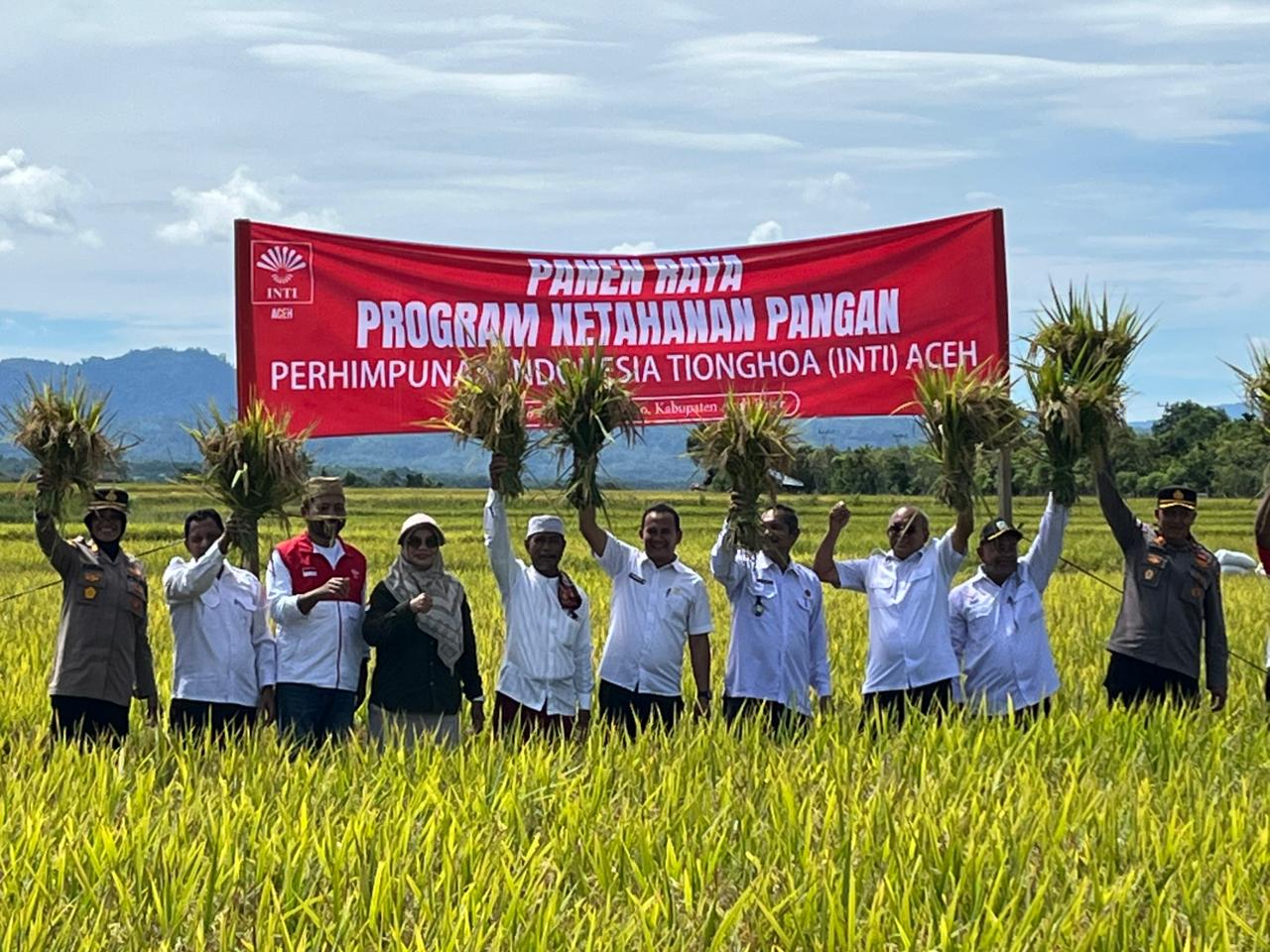 Perhimpunan INTI panen raya padi di Aceh Besar
