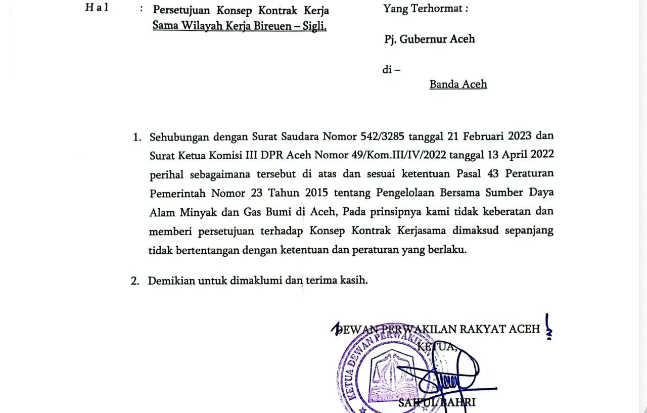 SiPAK akan laporkan Pon Yaya ke BKD DPR Aceh terkait dengan persetujuan Blok Migas Bireuen - Sigli