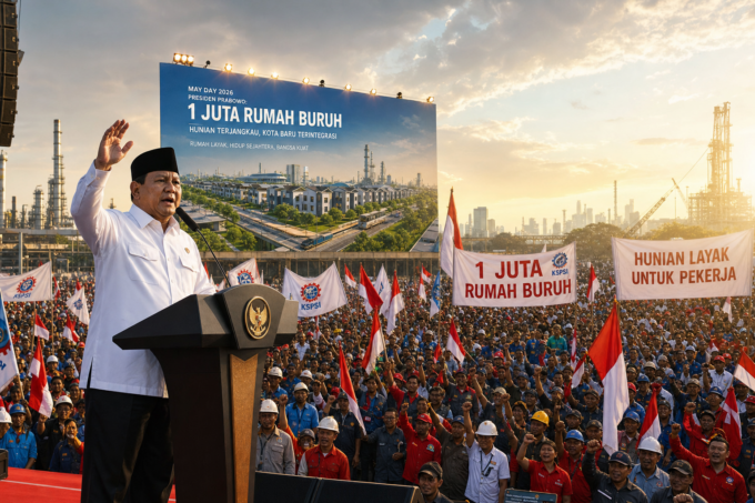Prabowo Bangun 1 Juta Rumah Buruh 2026