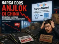 Krisis RAM: Harga DDR5 Turun Tajam di China akibat TurboQuant