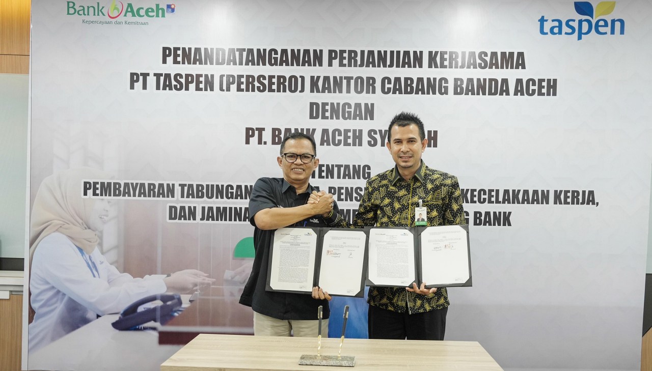 PT Taspen percayakan pengelolaan dana pensiun ke Bank Aceh Syariah