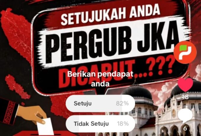84 persen responden jajak pendapat setuju Pergub JKA dicabut