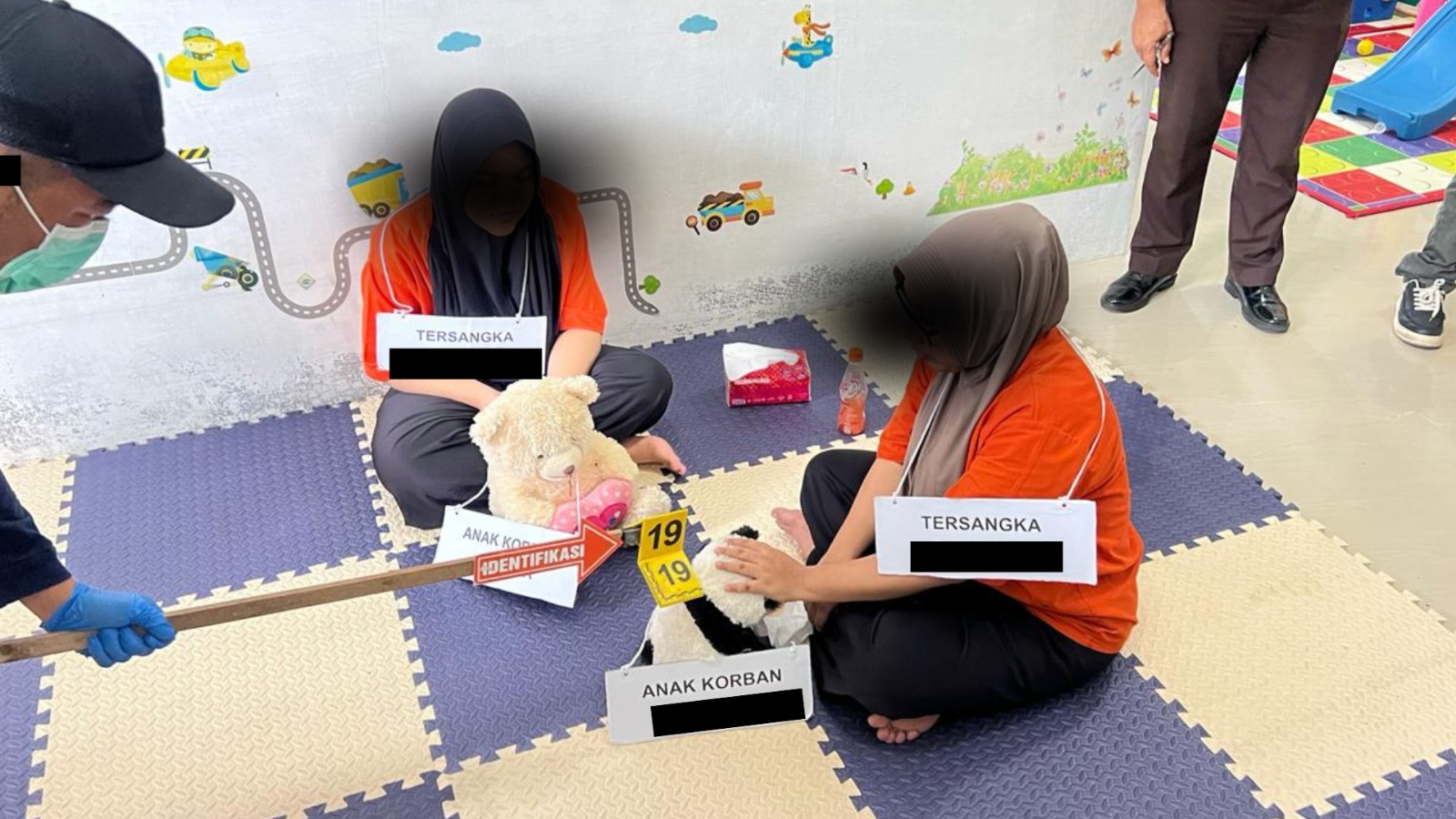 62 adegan dilakukan saat rekonstruksi kasus penganiayaan anak di  Day Care di Banda Aceh