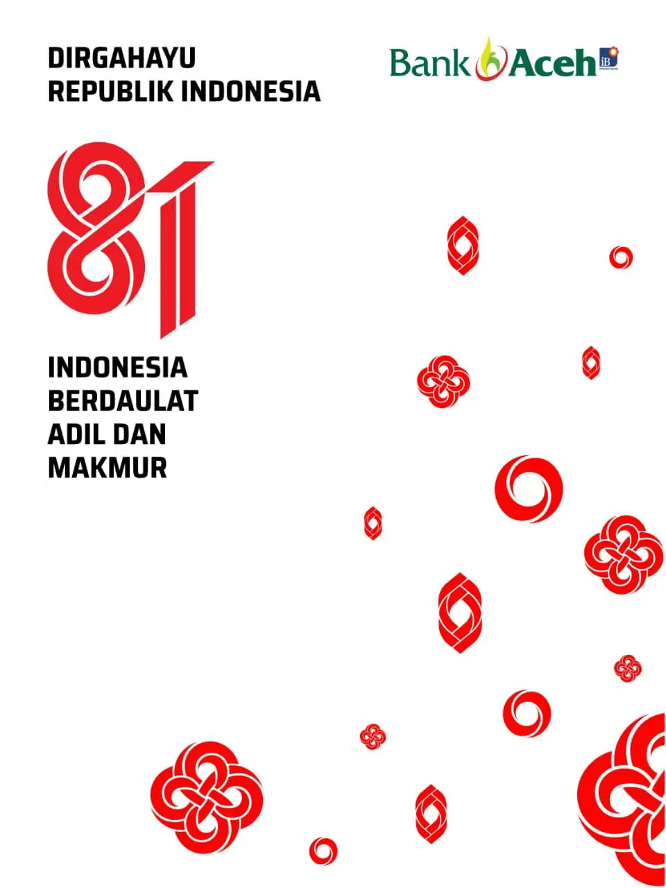 Ucapan HUT RI ke 81 - Bank Aceh