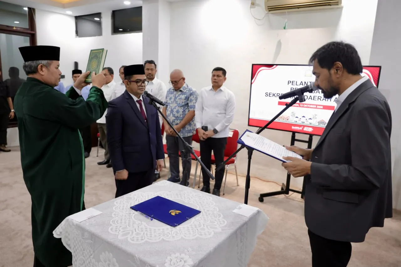 Lantik Taufik jadi Pj Sekda Aceh, ini pesan penting Mualem